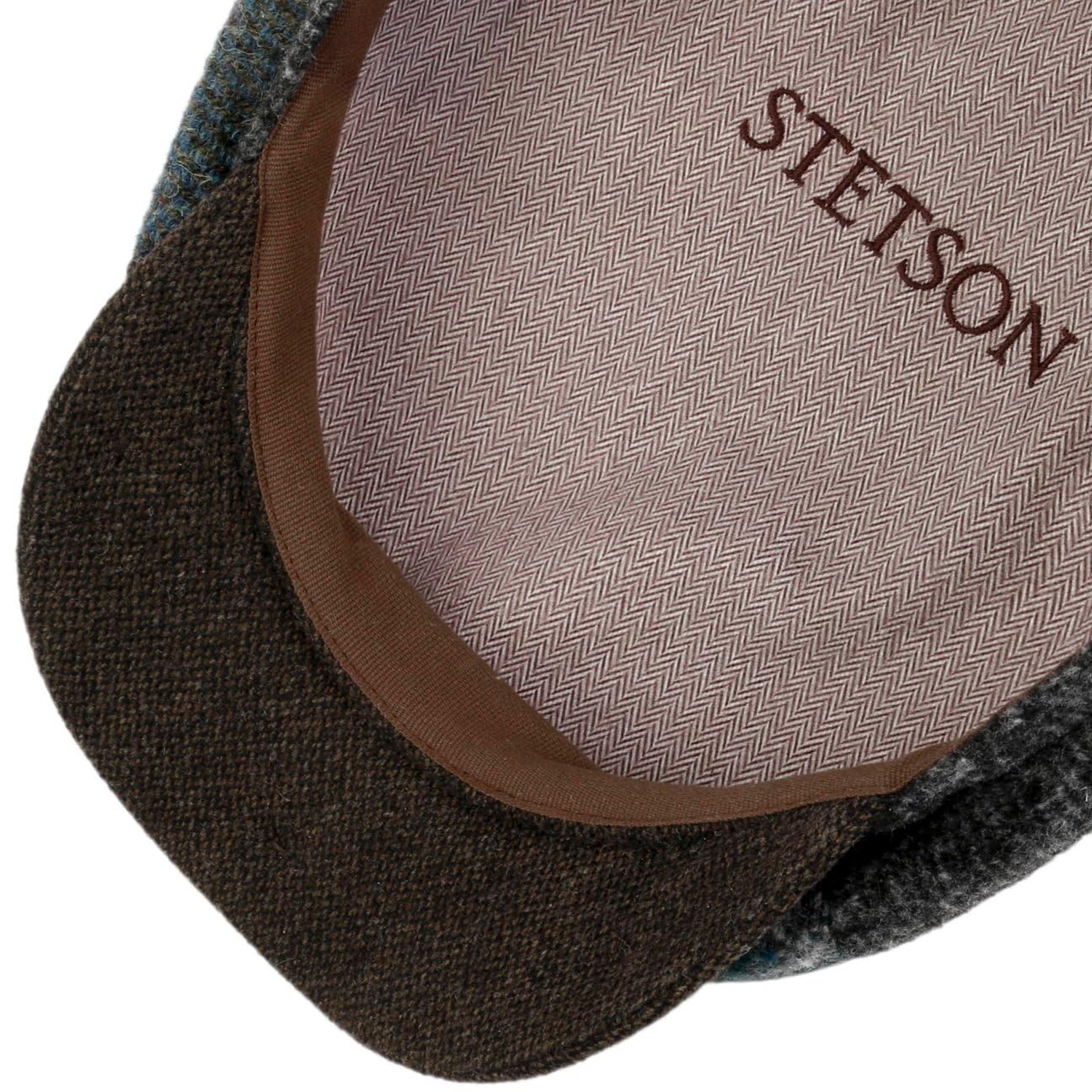 Stetson Męska czapka Hatteras Viscott Patchwork - Made in The EU Gavroche z Visiere, Visiere jesień-zima