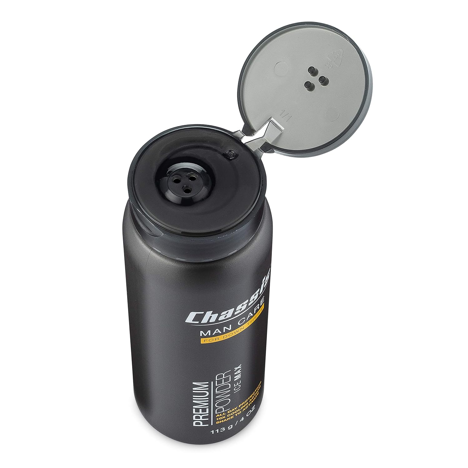 Chassis Ice Max Premium Body Powder for Men, Natural Deodorant with 10x The Cooling Sensation, Anti-Chafing Powder with Odor-Absorbing Formula, Free of Talcum Powder, Parabens, and Menthol