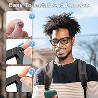 Vista 5 de 12Pcs LED Light Blocking Stickers Compatible with Ray-Ban Meta Wayfarer/Skyler/Headliner (Gen 2) & Oakley Meta HSTN Smart Glasses Accessories