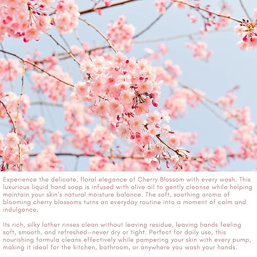 Miniatura 2 de Olivia Care Jabón líquido para manos, flor de cerezo, 18.5 onzas líquidas