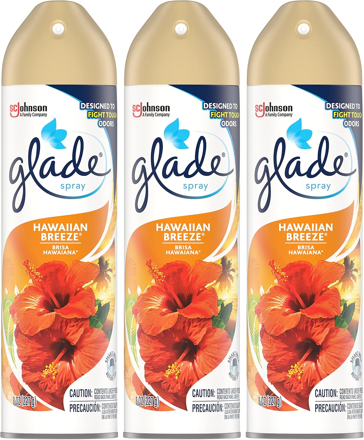Glade Aerosol, Hawaiian Breeze, 8 Ounce, 3 Pack Glade.