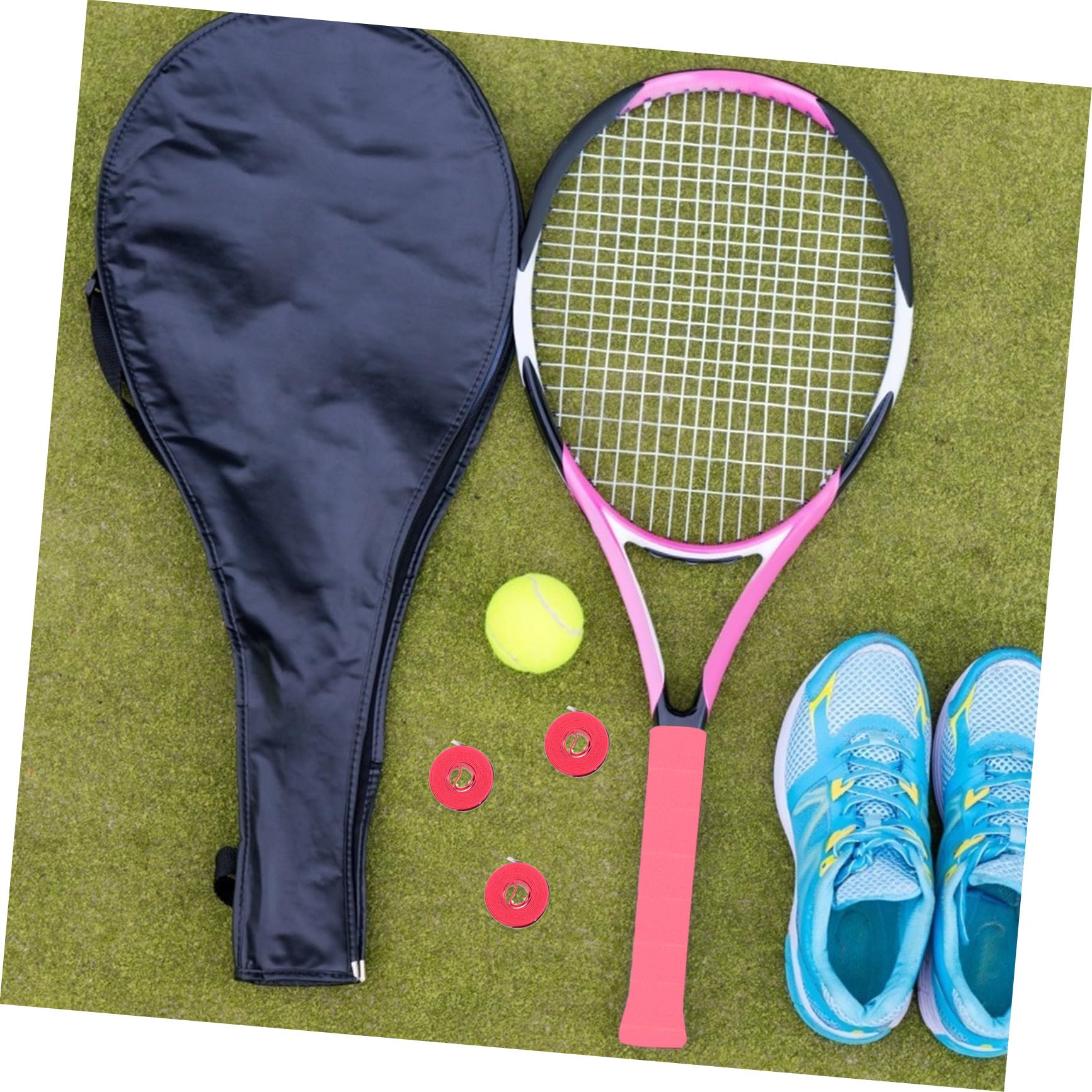 BESPORTBLE Colla per Racchette da Badminton Nastro per Impugnatura da Tennis overgrip per Racchette da Badminton bandalette Racchetta Paddle Nastri per Racchette Multifunzione Rosso