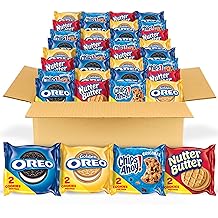 OREO Original, OREO Golden, CHIPS AHOY! &amp; Nutter Butter Cookie Snacks Variety Pack, 56 Snack Packs (2 Cookies Per Pack)