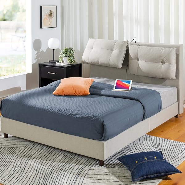 Zinus Judy Upholstered Platform Bed Frame