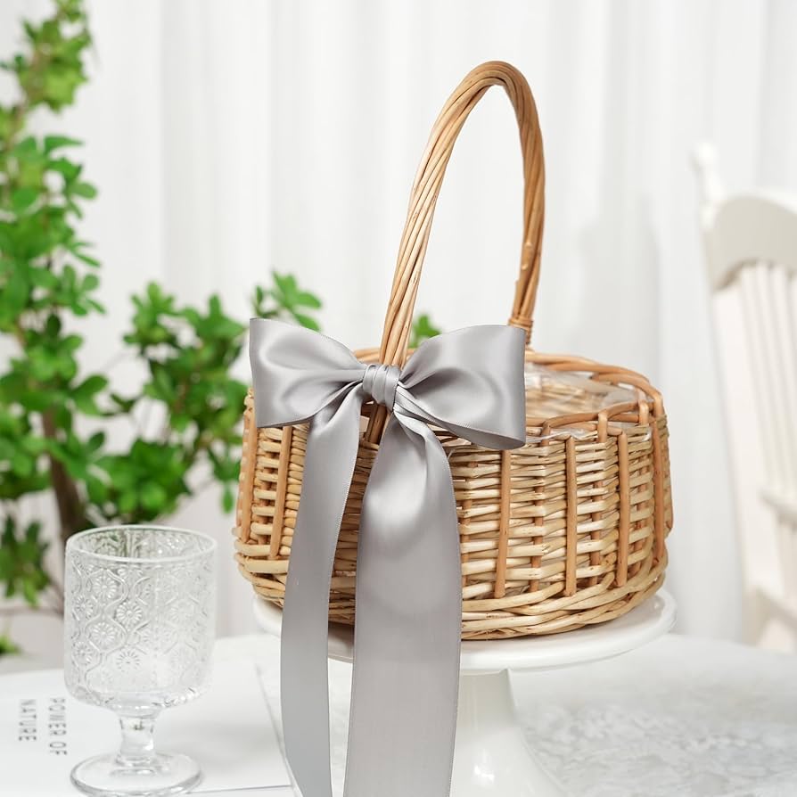 Amazon.co.jp: DINDOSAL シルバー 両面サテンリボン 2インチ x 25