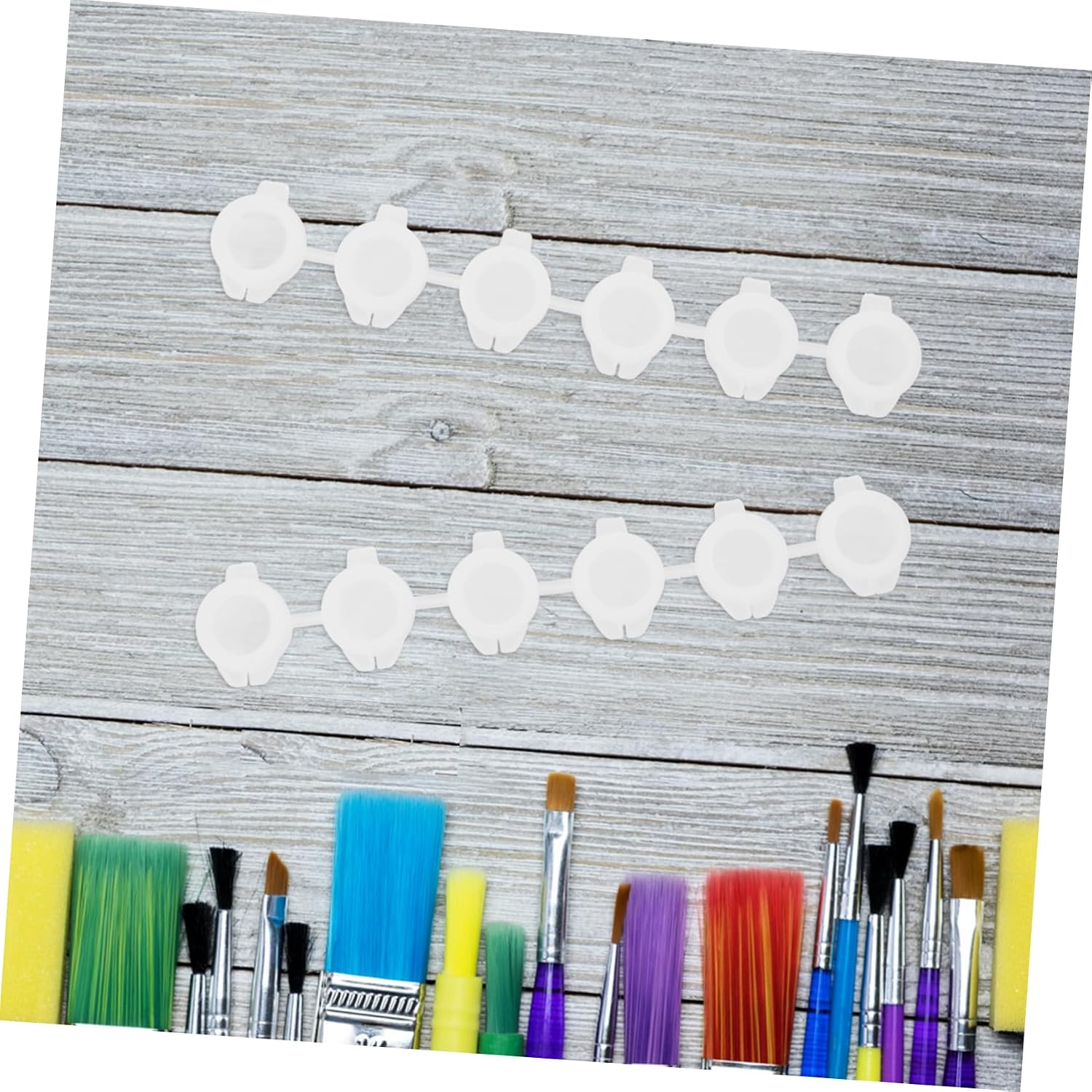 Ciieeo 30pcs Paint Box Empty Paint Pot Paint Storage Containers Paint Cup Pots Empty Small Paint Cup Pod Strips Empty Paint Strips Mini Storage Containers Painting Supplies