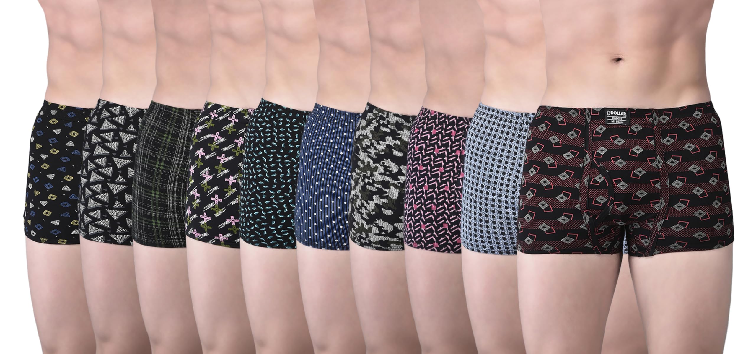dollar bigboss Men's Solid Cotton Trunk (Colour May Vary)-picture-30