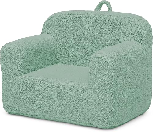 Miniatura 6 de Delta Children Sherpa Cozee Chair - Silla de espuma para niños a partir de 18 meses, color salvia