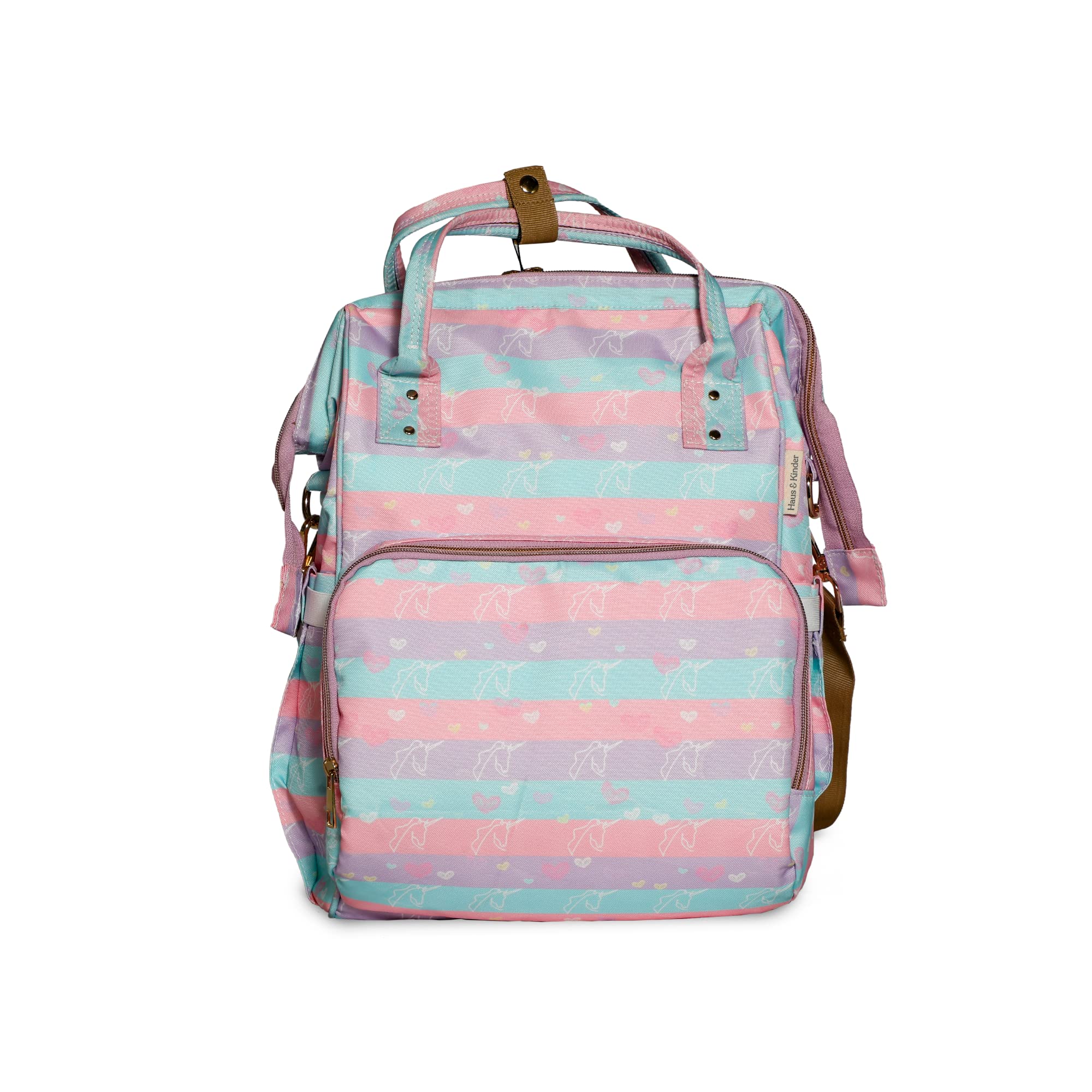 Haus And Kinder Art On Canvas Diaper Bag for New Born Baby, Mom Travel - Pack of 1-image-22
