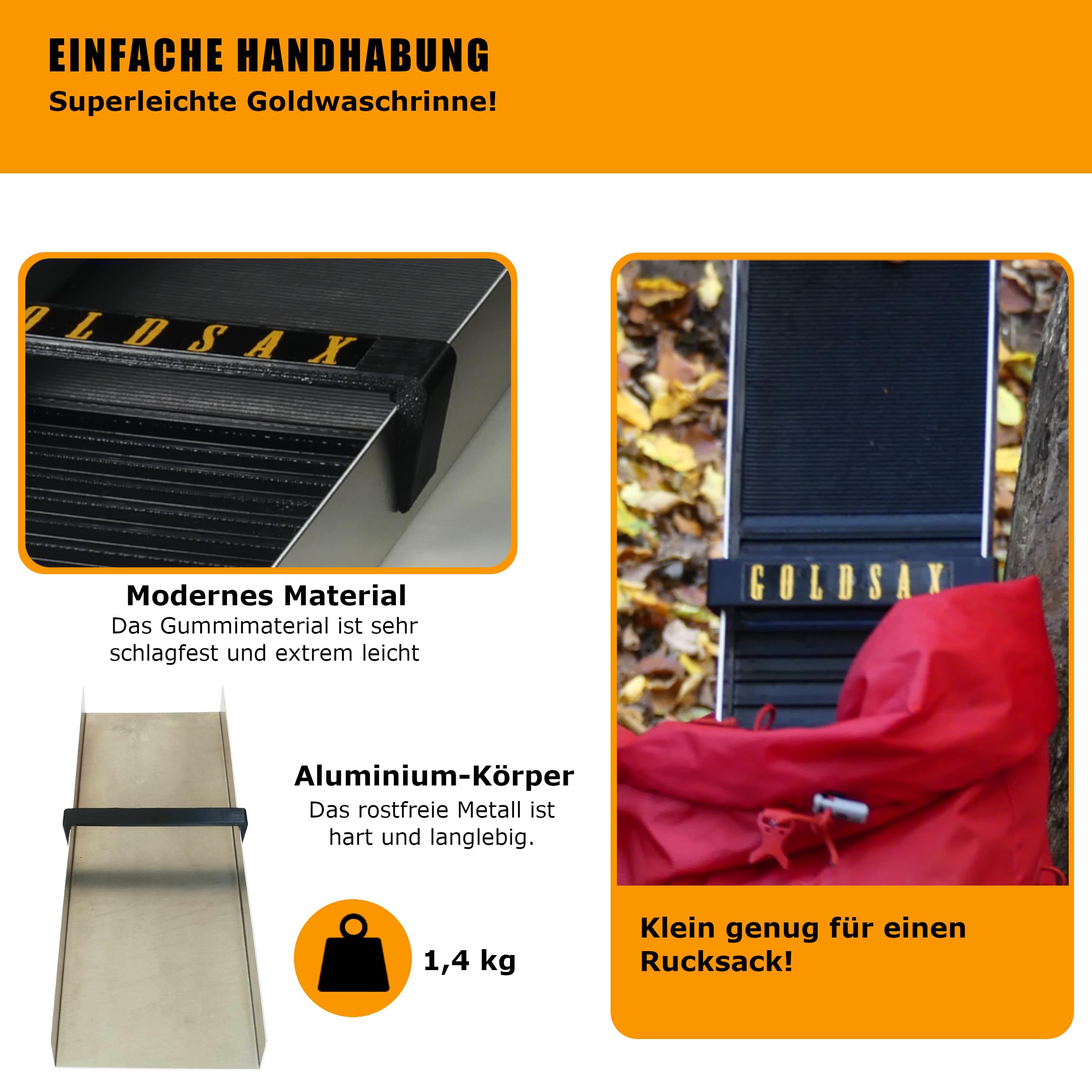 Goldwaschen Set Allrounder Prospektion Produktion