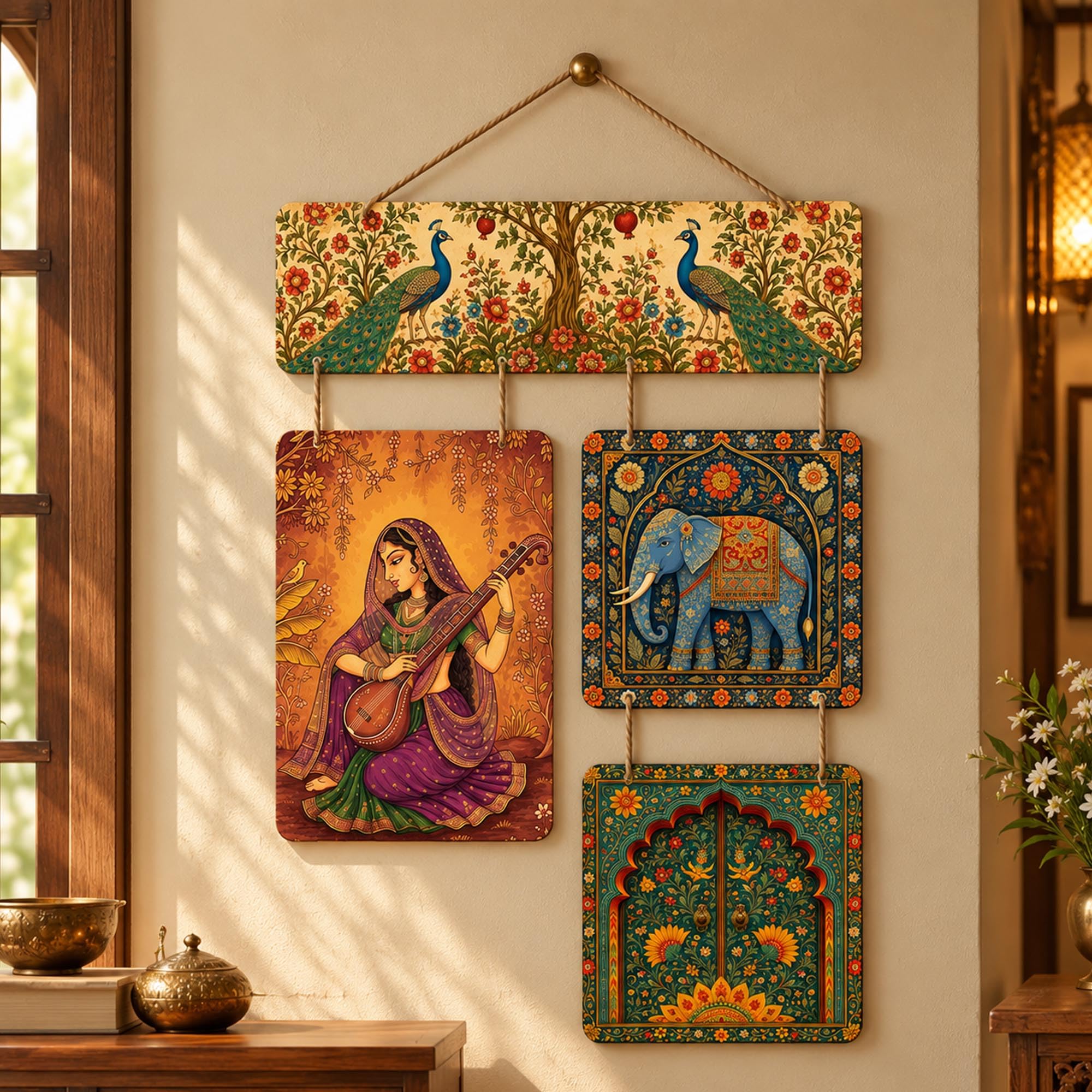Indian Heritage Wall Hanging - Artvibes Decor -1