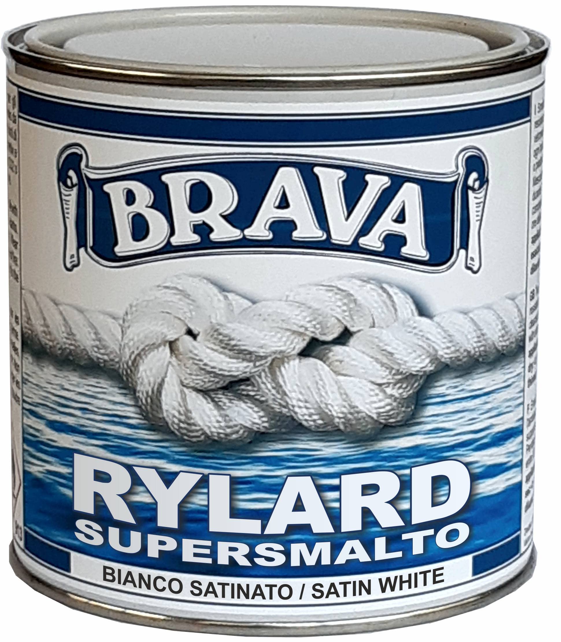 Brava Rylard Supersmalto, Bianco Satinato, 750 ml