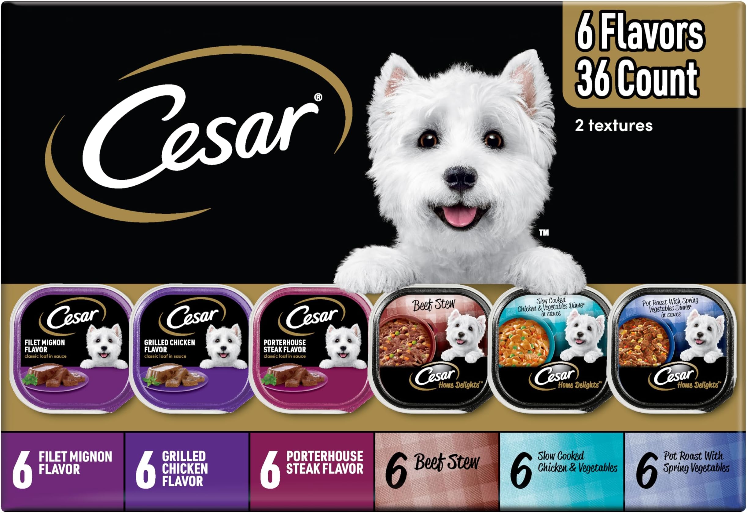 Home Delights & Classic Loaf in Sauce Adult Wet Dog Food, Variety Pack, Wet Food for Dogs, 3.5 oz Tray, 36 Count