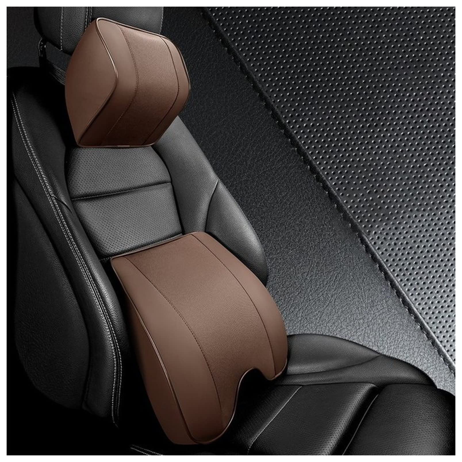 Cuscino Cervicale PU. Cuscino del collo 'automobile cuscino di supporto lombare cuscino cuscino auto seggiolino auto rilassante testa vita cuscino memory foam auto poggiatesta cuscino posteriore Cusci