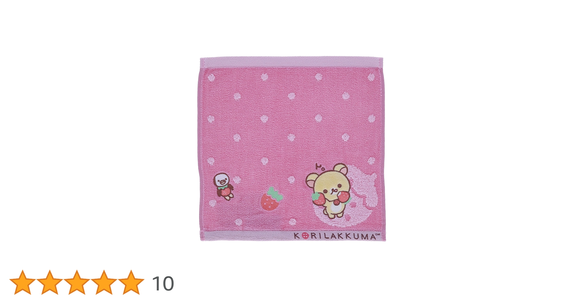リラックマ　プチタオル　タオルハンカチ　４種セット　イチゴ☆未使用品☆ Amazon｜丸眞 ハンカチ いちごだいすきコリラックマ 女の子 かわいい