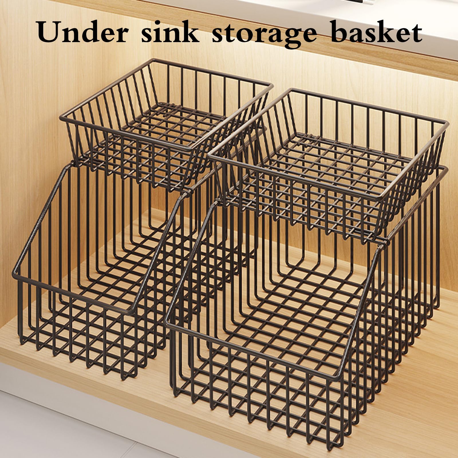 Unterschrank Lagerung,Multifunktionales KüChenregal,SpüLenunterschrank Organizer,Rostfrei Und Robusts,Starke Struktur,Geeignet FüR KüChe,Wohnzimmer,Bad,BüRo