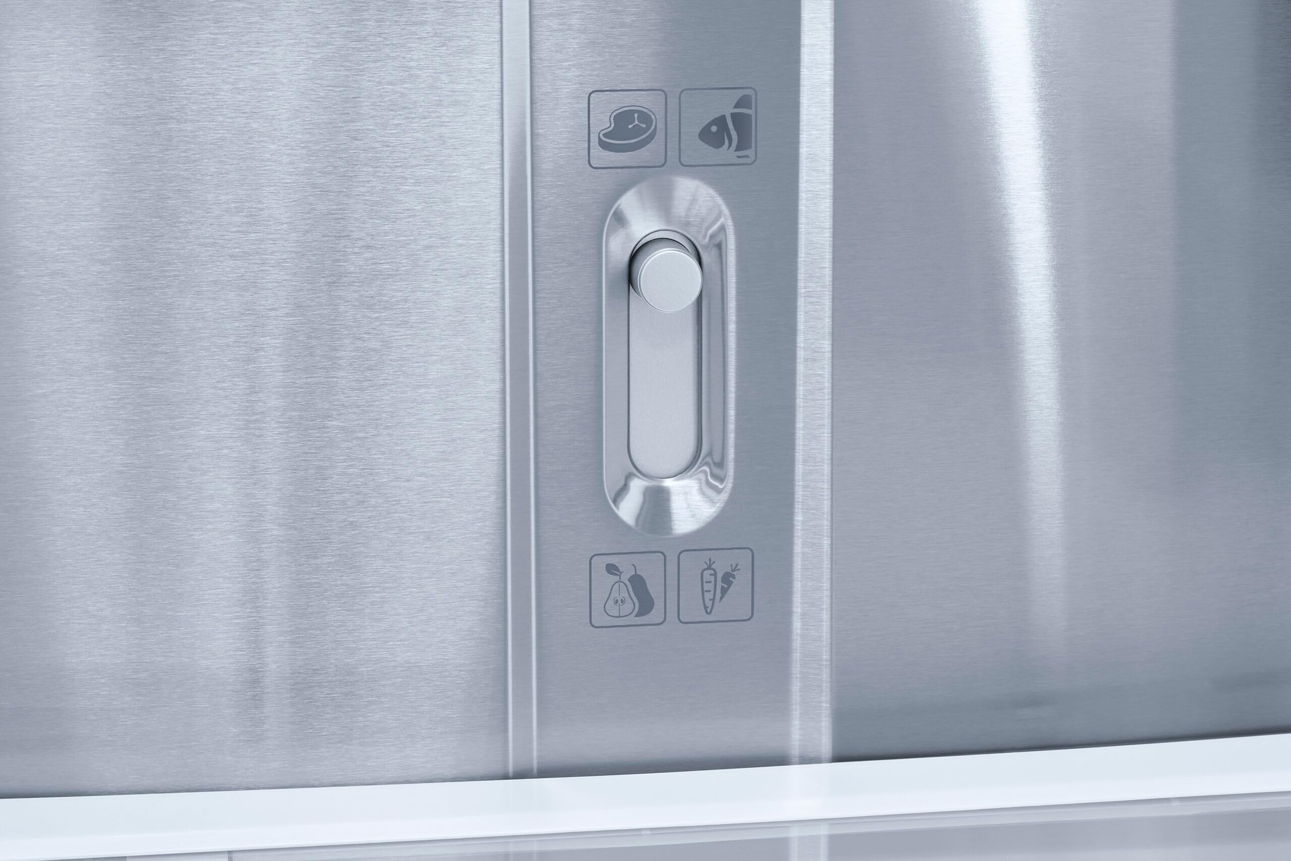 Exquisit® Frigorífico Americano 4 Puertas, 421L, Inox Oscuro, Clase C, No-Frost Total, Control Electrónico, Congelación Rápida, Función Vacaciones, Medidas (180,0 x 79,5 x 70,0 cm)