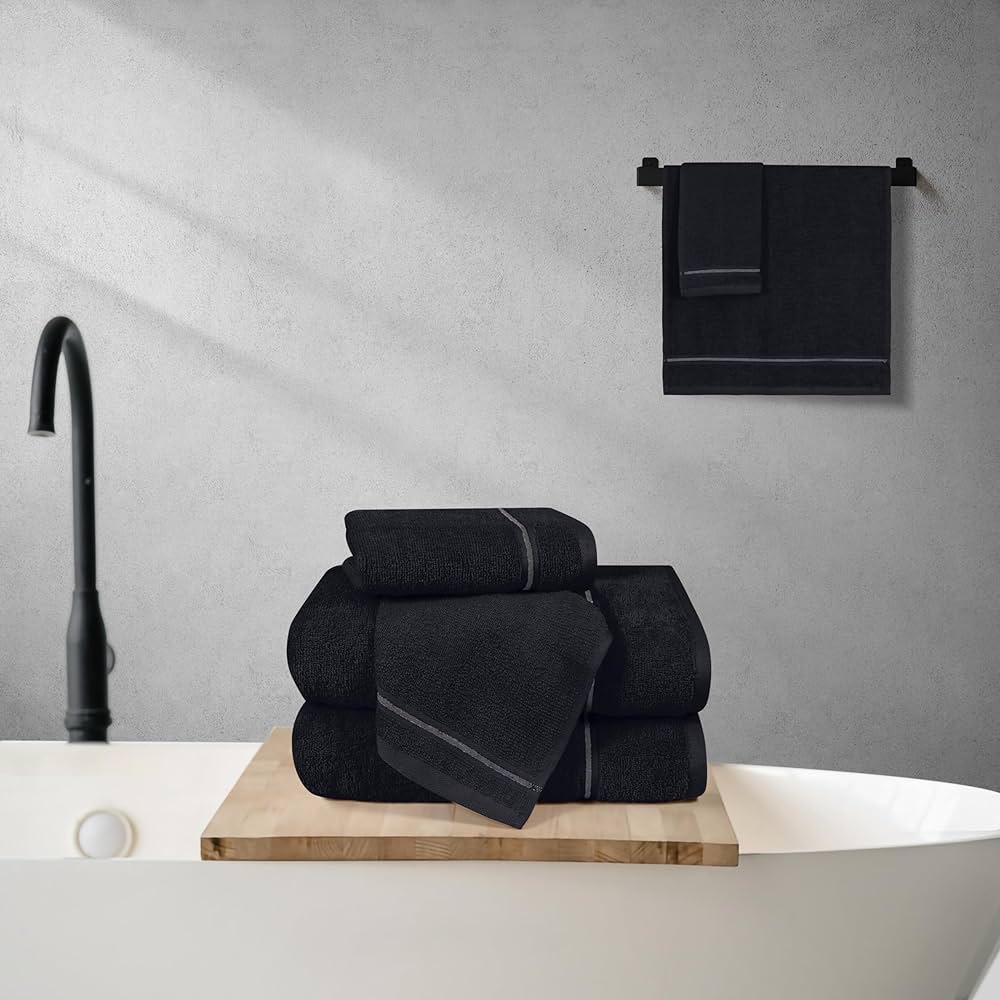 新品未開封 24SS FCRB MINI BATH TOWEL BLACK Amazon.com: 24 Pcs Bathroom Towel Set Bath Towels Bulk