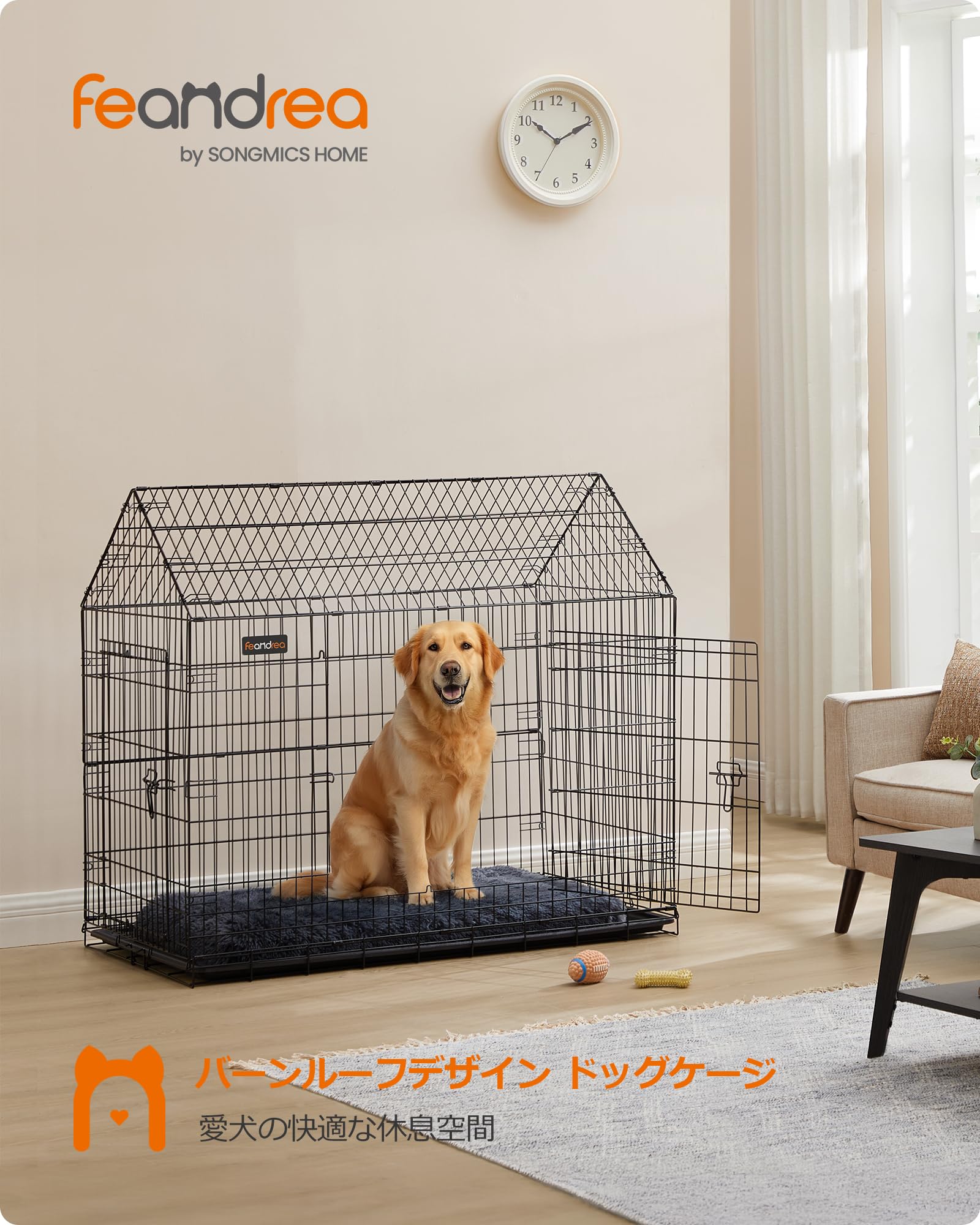 FEANDREA 犬 ケージ 折りたたみ犬用ケージ Amazon.co.jp: FEANDREA 犬 ケージ 折りたたみ犬用ケージ 中型犬 大型