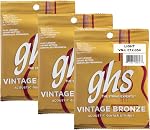 GHS Strings Acoustic Guitar Set (Light, Vintage Bronze, 85/15)