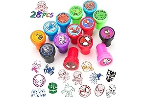 28-Piece Spidey and His Amazing Friends Stampers: Super Hero Party Supplies for Kids
