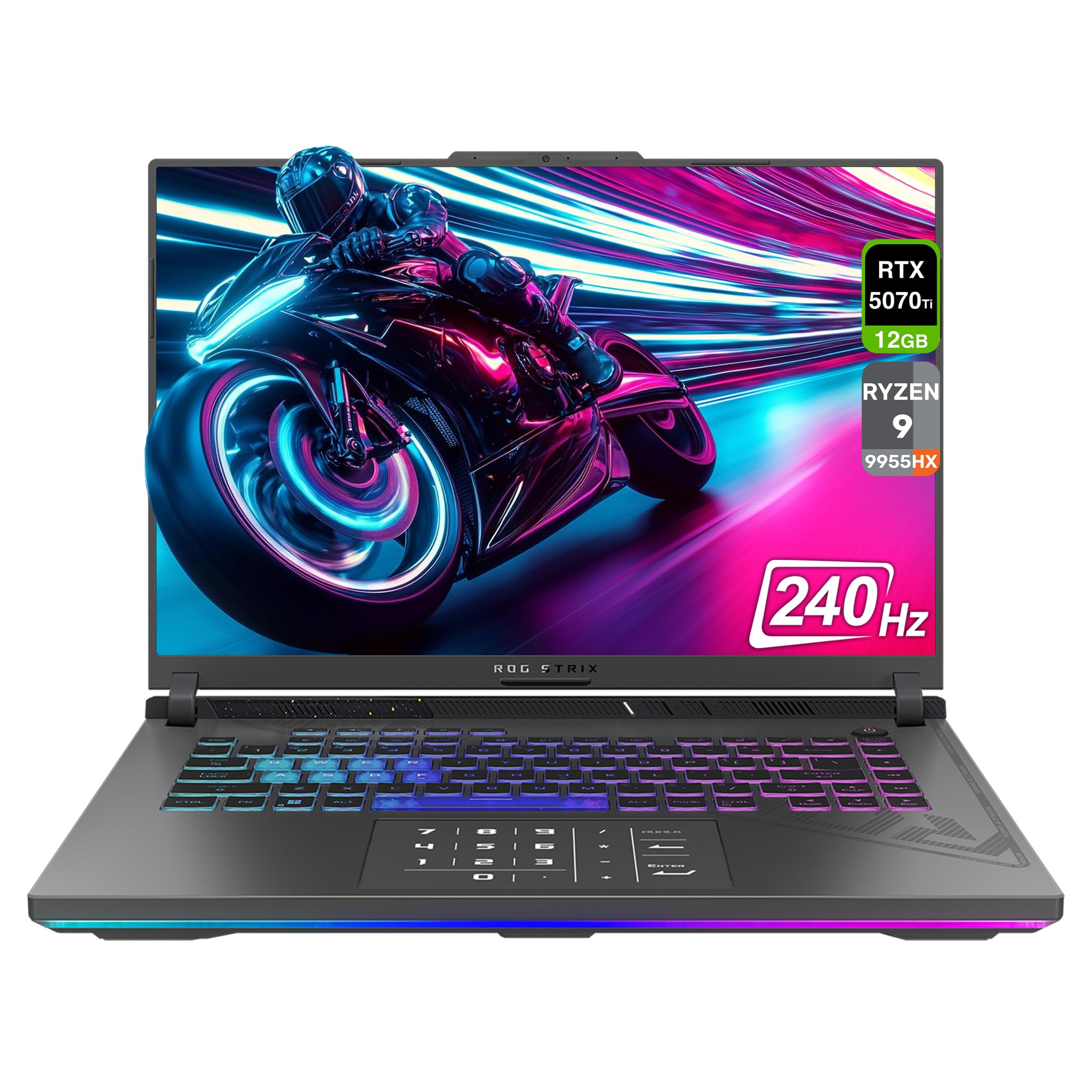 Amazon.com: ASUS ROG Strix G16 Gaming Laptop, AMD Ryzen 9-9955HX