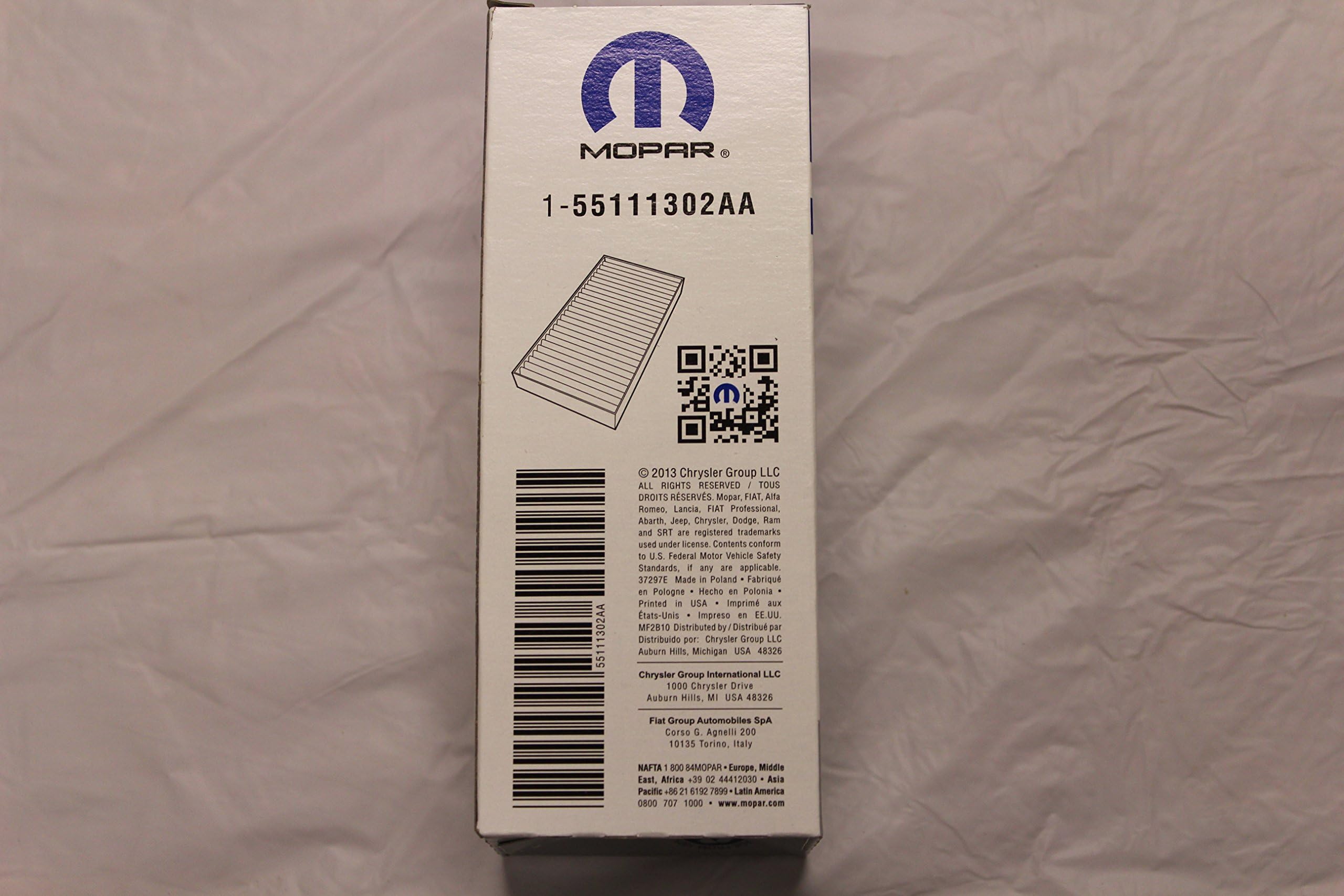 Mopar 5511 1302AA, Cabin Air Filter