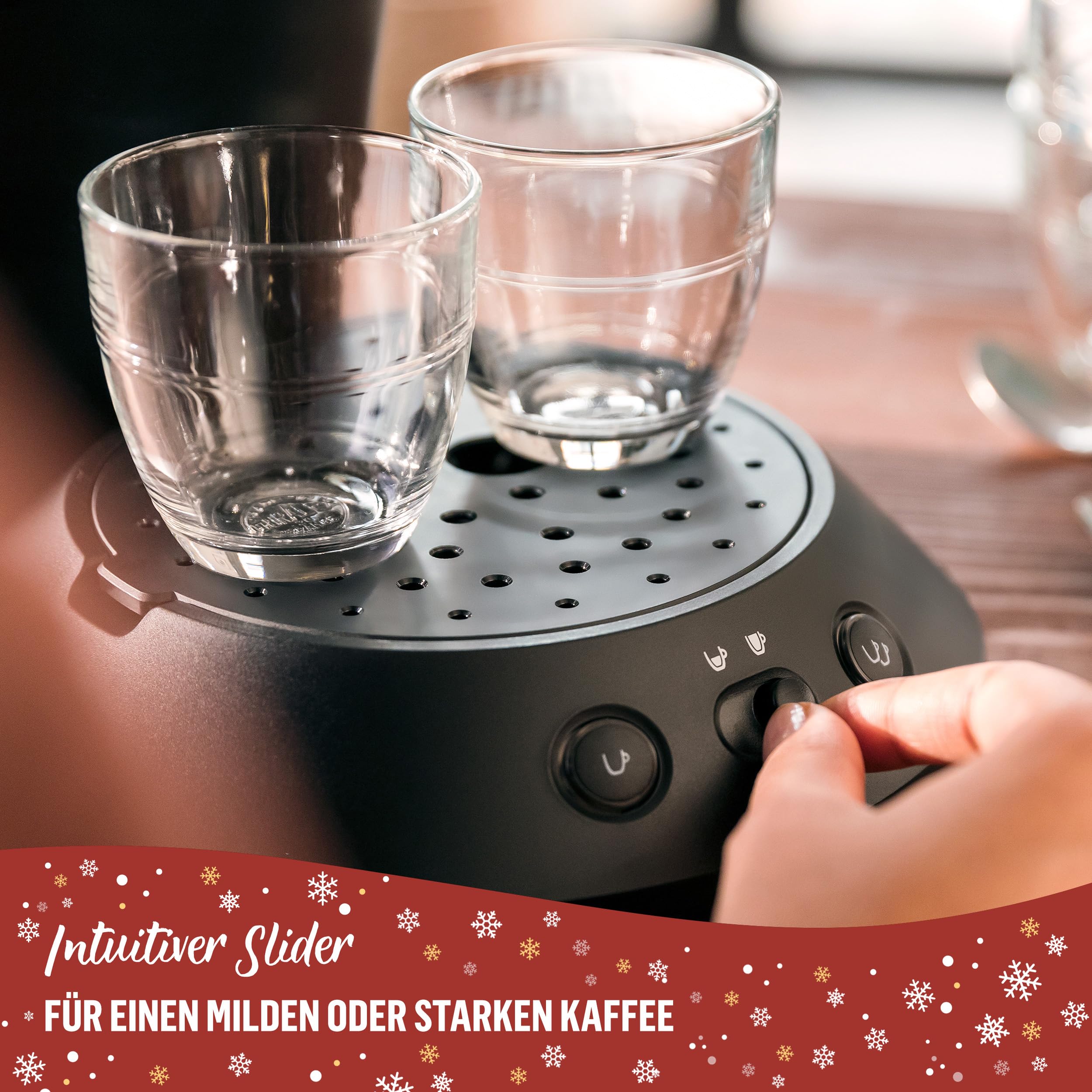 Philips SENSEO Original Plus – Kaffeestärkewahl, Coffee Boost, 2-Tassenfunktion, 0,7L Wassertank, samtige Crema, inklusive 2 Packungen Pads (CSA210/69)