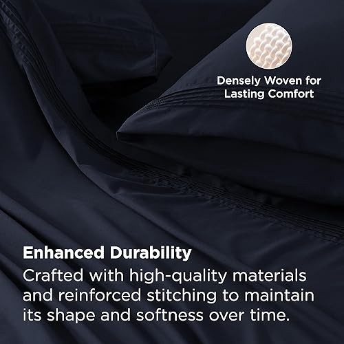 Miniatura 6 de Bedsure - Juego de sábanas queen para dormitorio, extrasuaves y transpirables con fundas de almohada, 4 piezas, esquinas profundas para colchones de