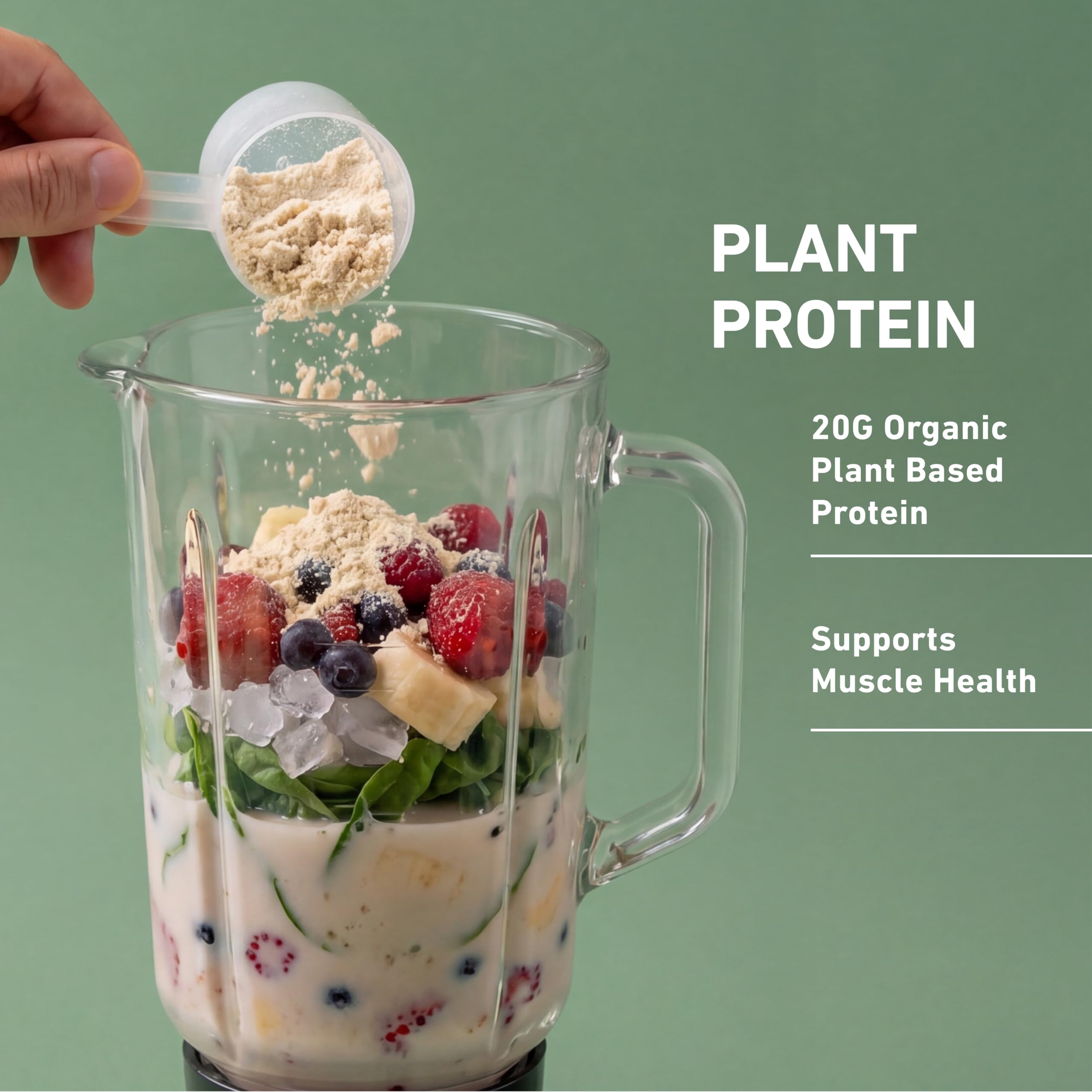 Isopure Plant-Based Protein Powder – 20g Organic Pea and Rice Protein with a Complete Amino Acid Profile – Supports Muscle Recovery & Lean Nutrition, Unflavored, 20 Servings — Amazon image 2