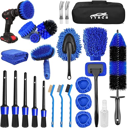 26Pcs Car Detailing Brush Set, Car Detailing Kit, Car Detailing