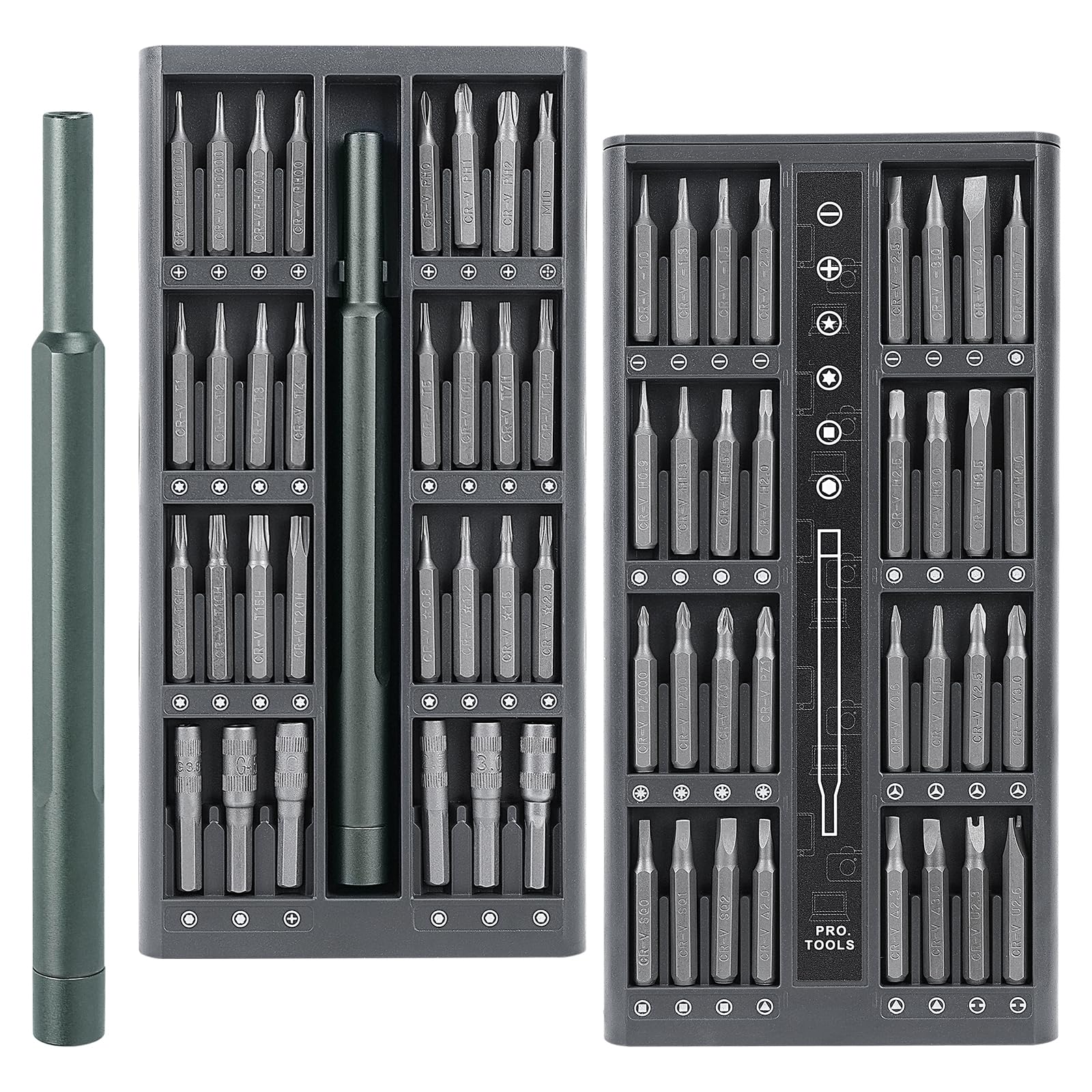 UCEC Mini Precision Screwdriver Set 63 in 1 Screwdriver with Magnetic Head & CR-V Alloy Bits for Mobile Phone, Tablet, PC, Household Repair Tool Kit (B0CWP4V5TM) Amazon Price History, Amazon Price Tracker