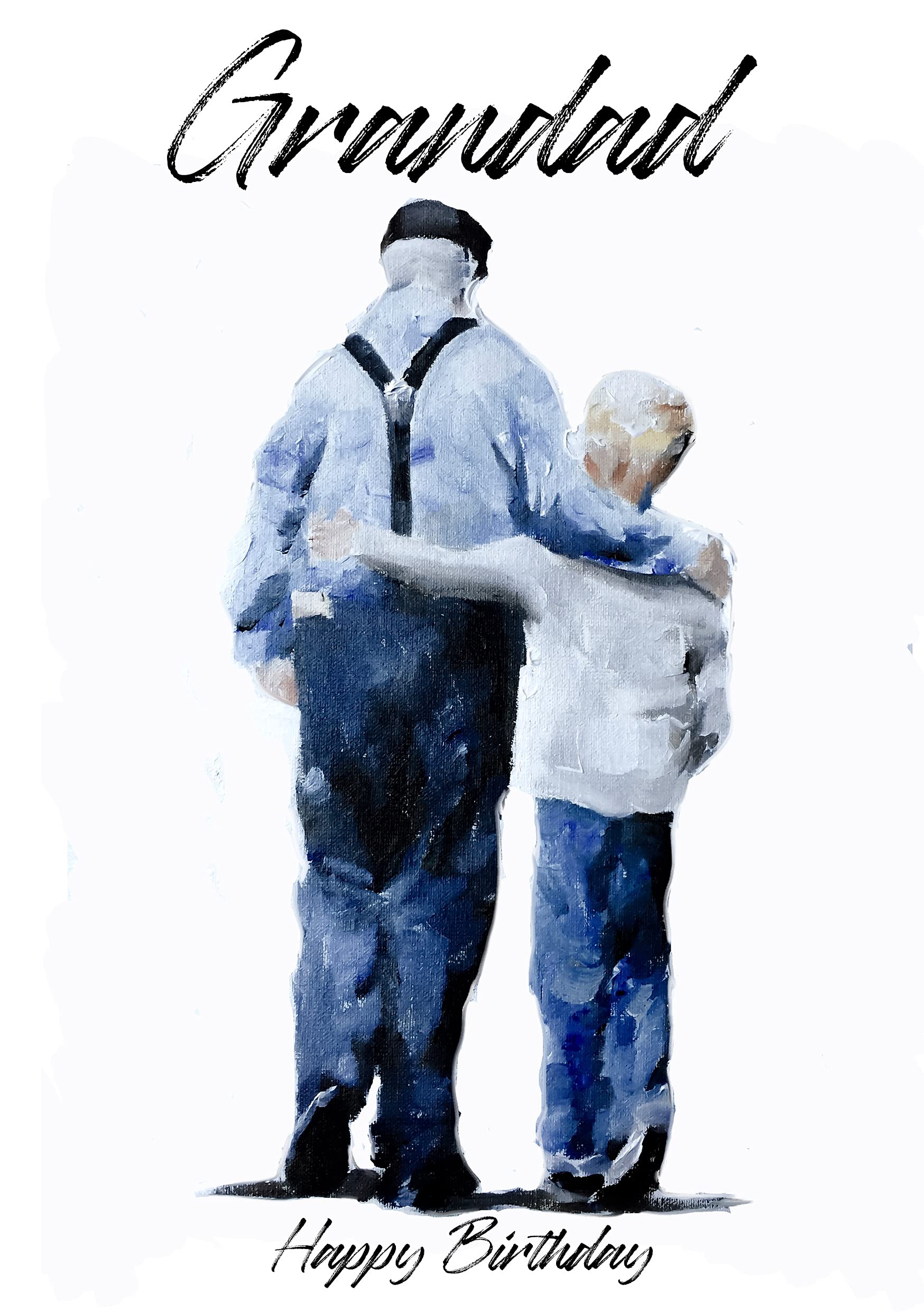 James Coates Grandad Birthday Card from Grandson, A5 Size