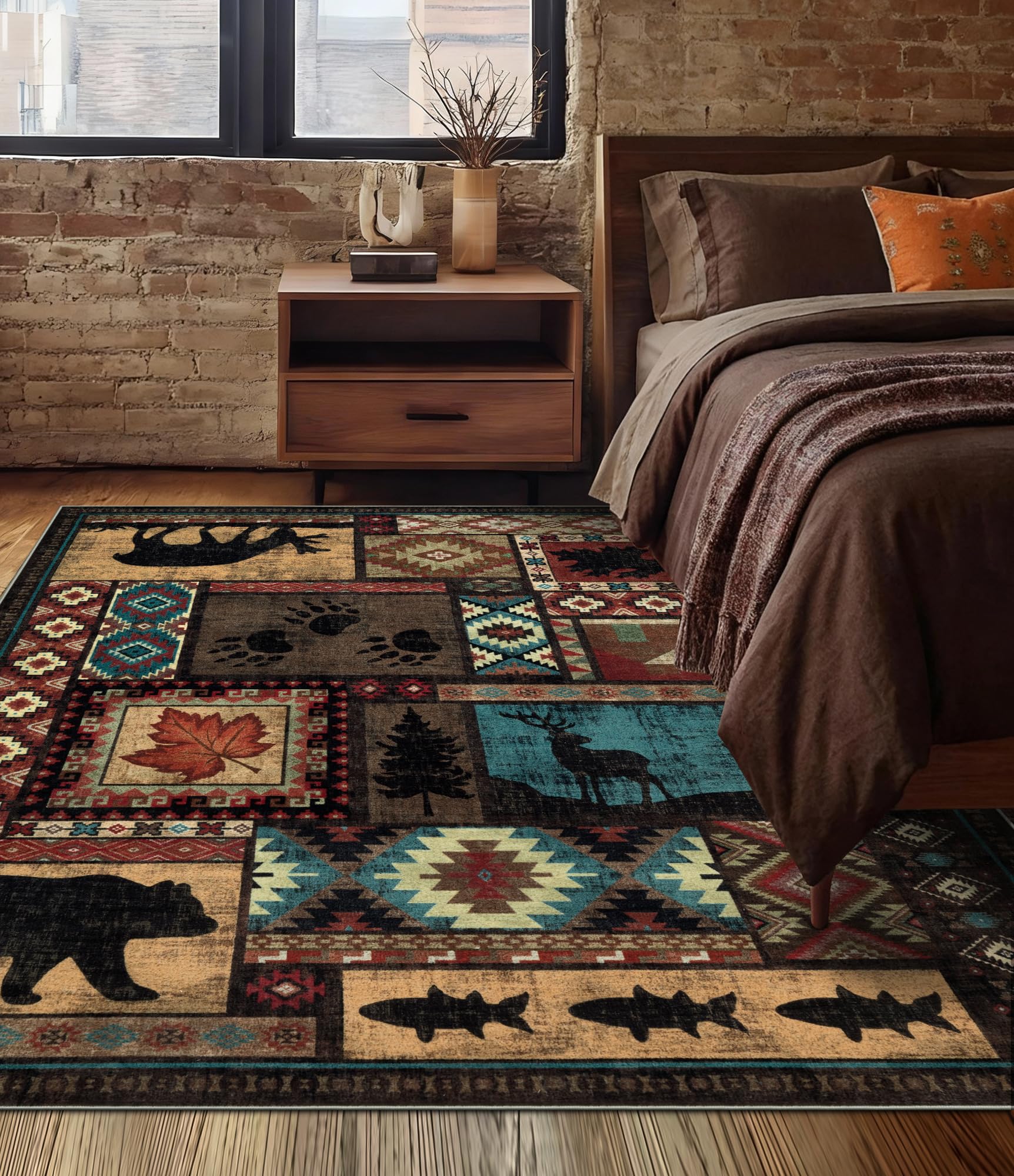 YIHOUSE Rustic Cabin Lodge Bear