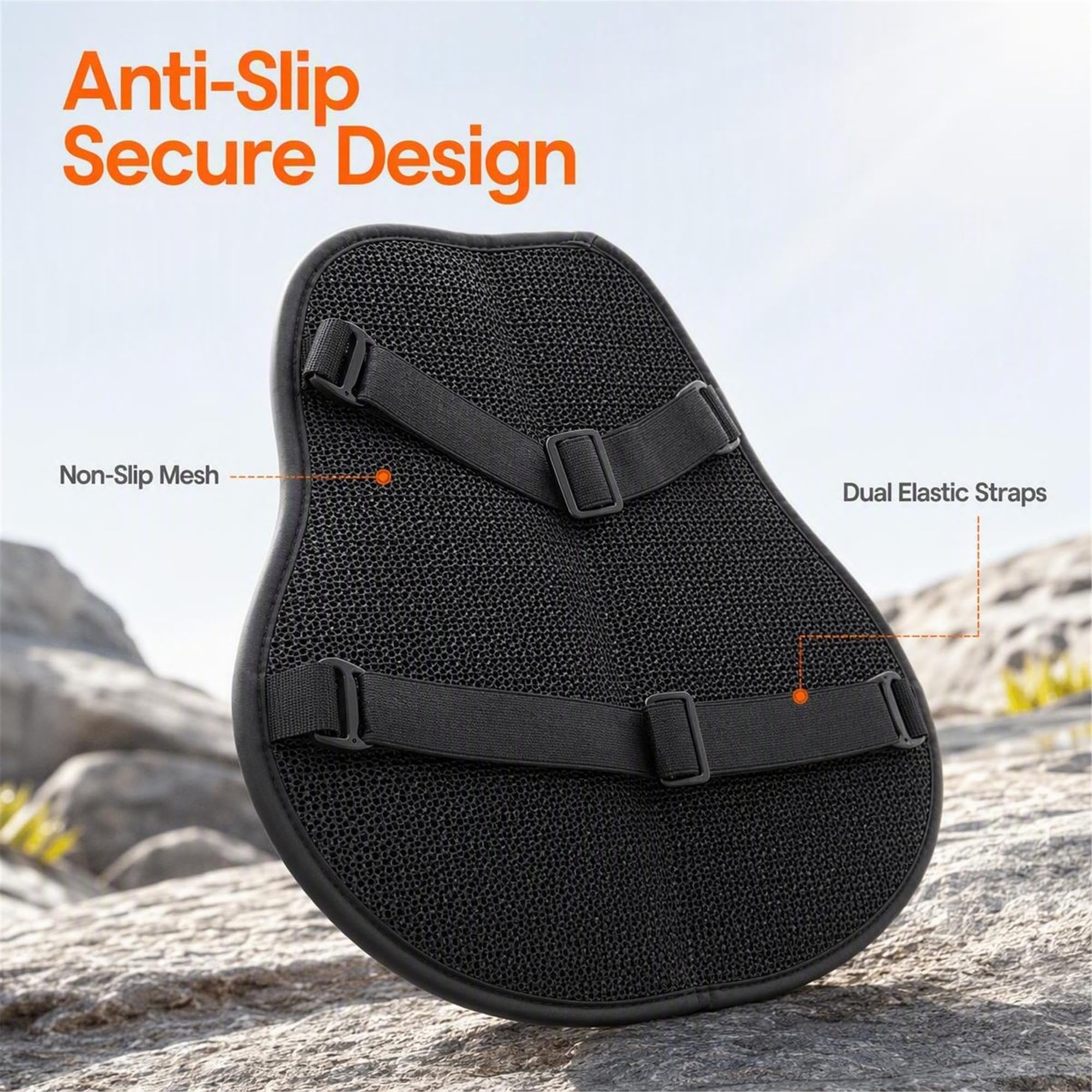 Cuscino Sella in Gel per Moto Universale Cuscini Sedile per Moto (L)