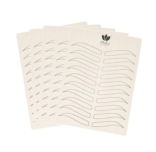 Miniatura 2 de Piel de práctica de microblading premium de doble cara  Látex profesional realista para tatuajes  Diseños especiales de cejas para tatuajes