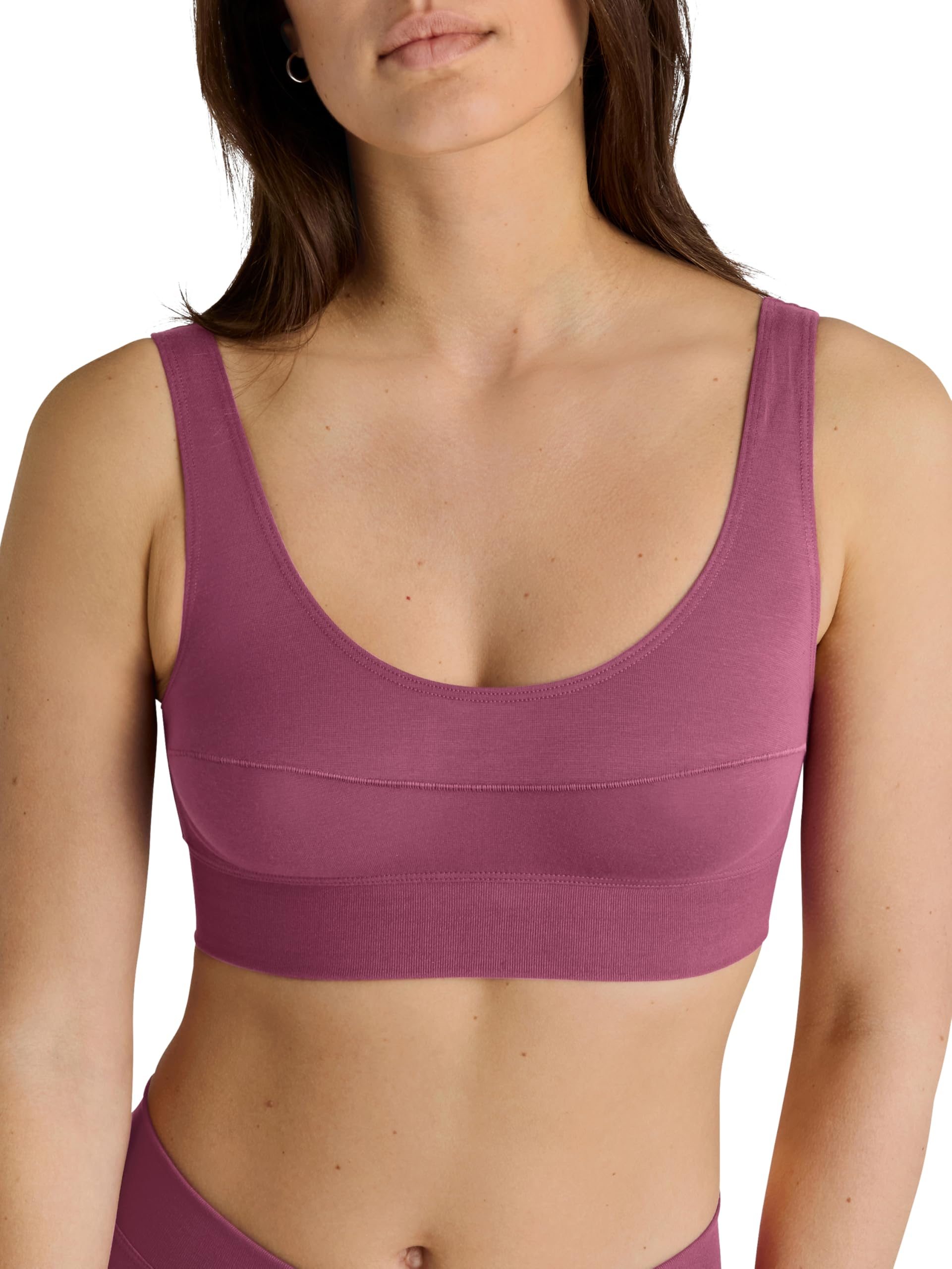 CALIDA Women's Elastic Bustier with Wide Soft Waistband, Violet Quartz, 36-38