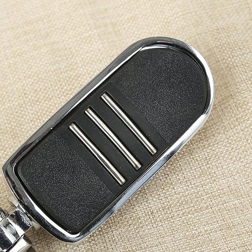 Miniatura 4 de XMT-MOTO Juego de estriberas cromadas de 1 14 pulgadas de doble ajustable para motor de autopista, con montaje en V, para Harley Davidson Street