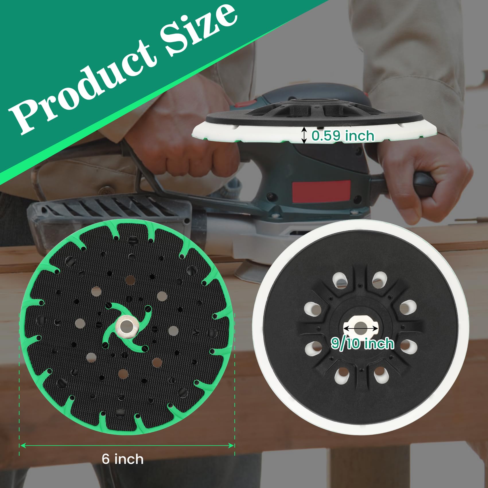 Festool Pad 6 Inch ETS 150 Sander Accessories 6-Inch Soft Sanding Pad With M8 Thread ...