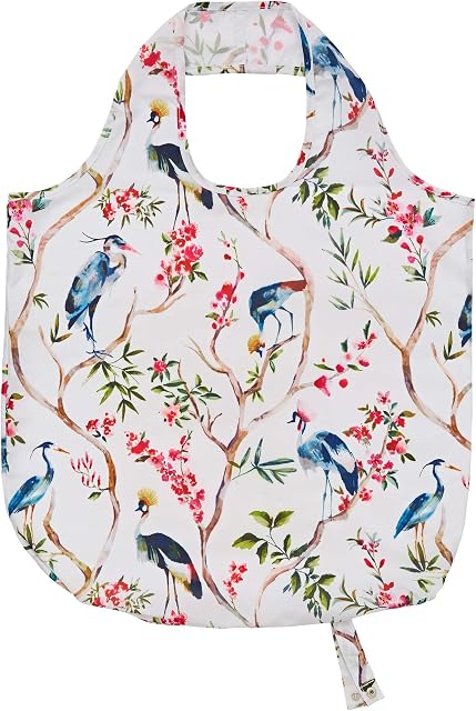 Ulster Weavers Oriental Birds Packable Re-usable Shopping Bag,one size,multi,647ORB