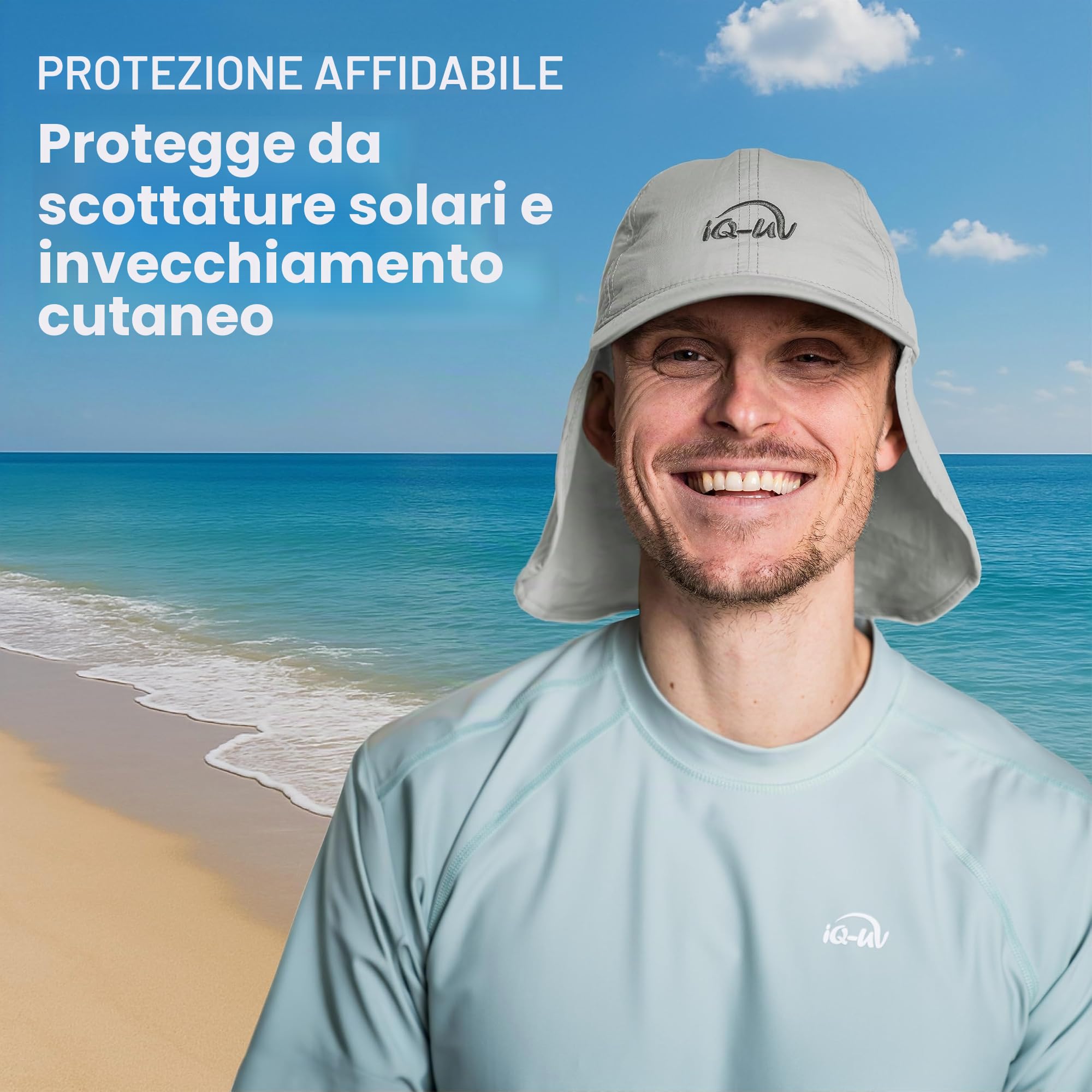 iQ-UV Protezione UV per il collo UPF 50+