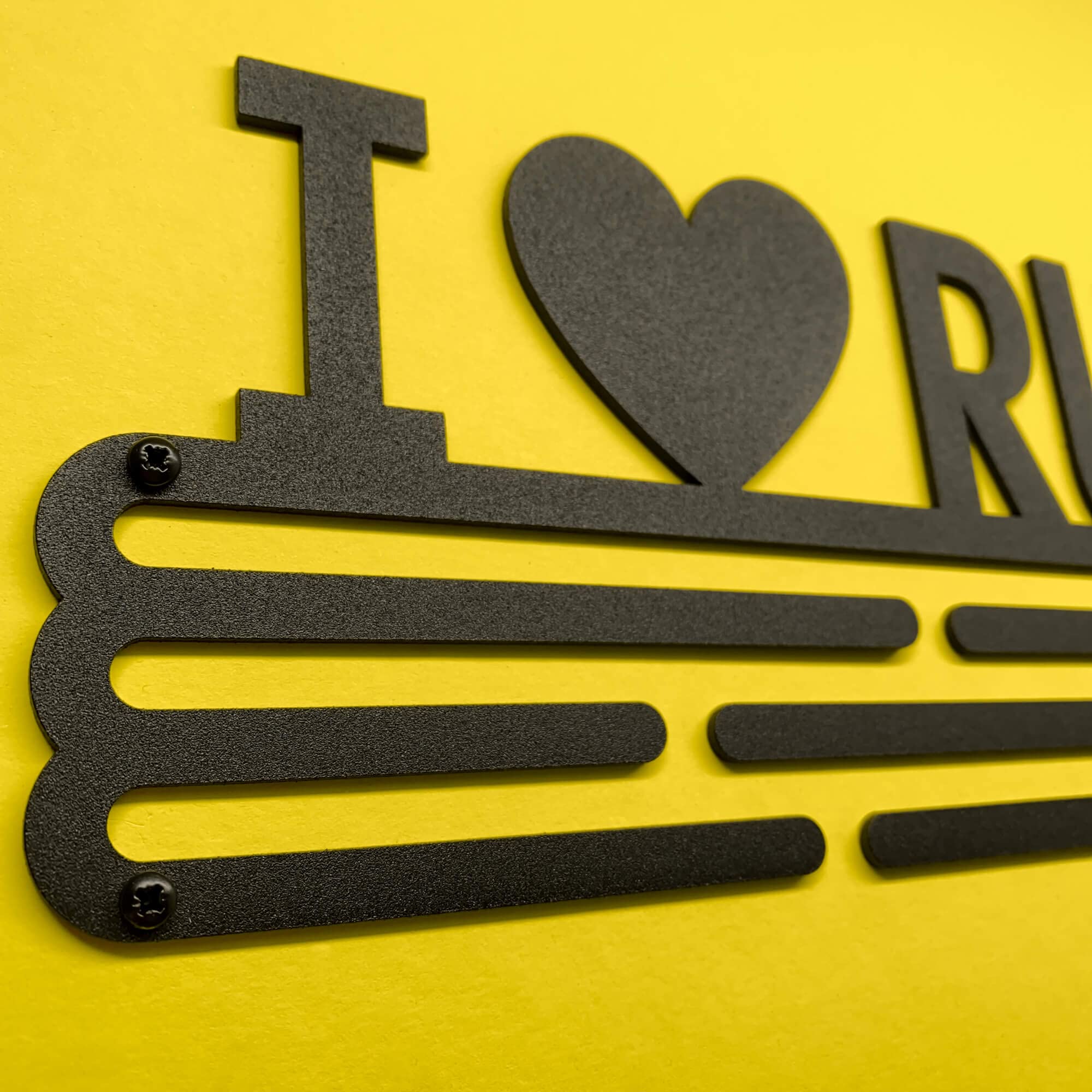 I Love Running Sport Porta Medaglie | Medal Hanger Display | Steel Medal Holder