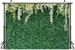 CHAIYA Greenery Backdrop with Flowers