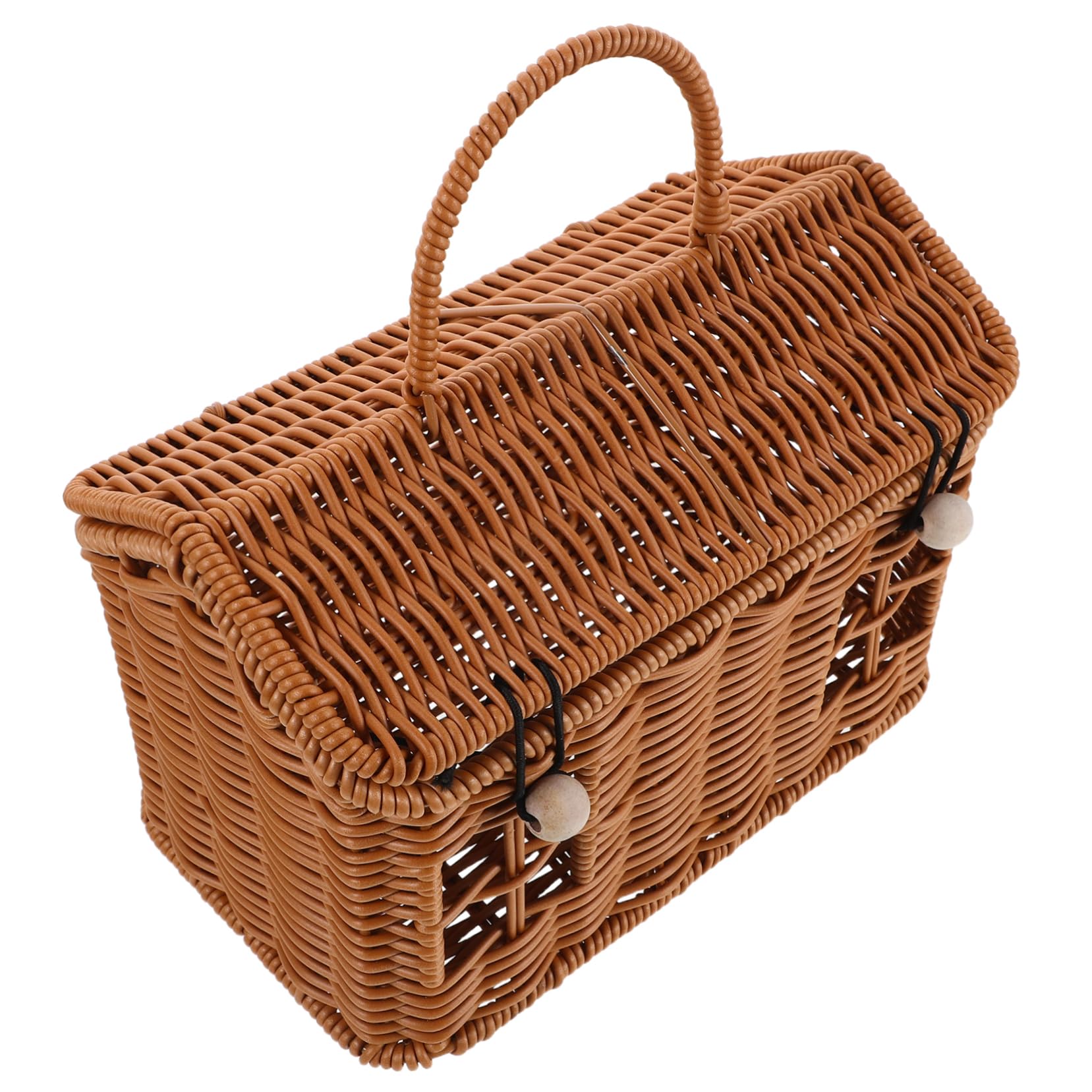 GLEAVI Cesta Tejida a Mano de Ratán para Caja de Obsequio Cajas de Regalos para Fiestas Almacenamiento para Dulces Nueces y Galletas para Shower y Bodas