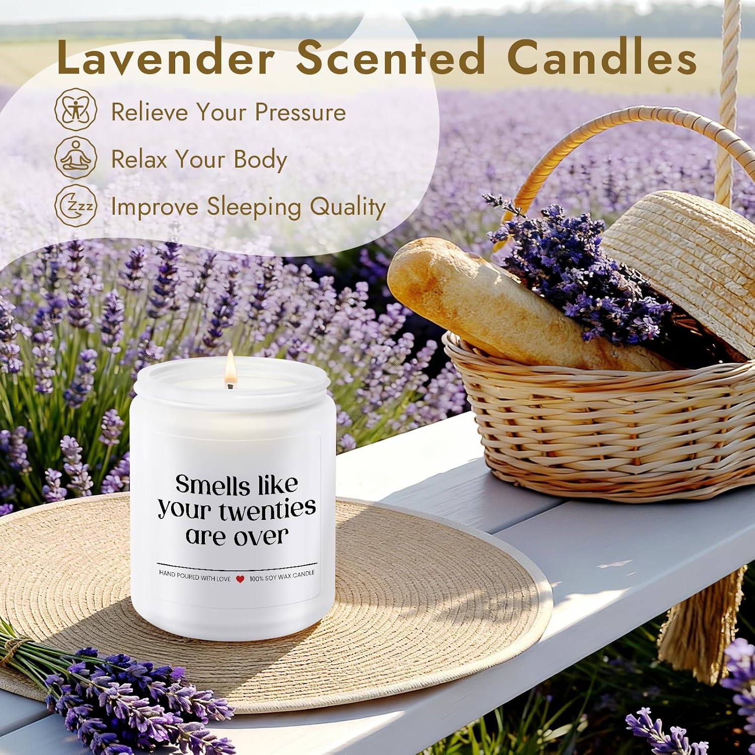 30th Birthday Gifts for Women Men - Thirty Birthday Lavander 7oz image 4