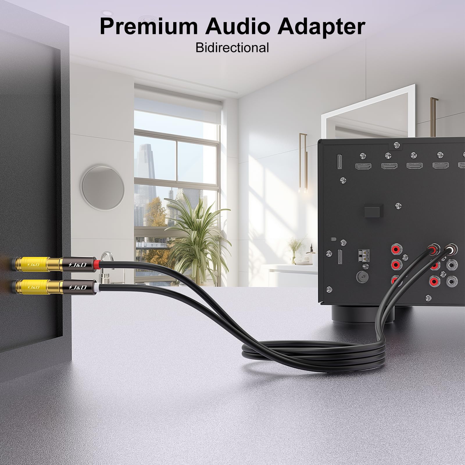 Connettore adattatore riduttore audio mono Maschio da 6,35 mm a Femmina RCA