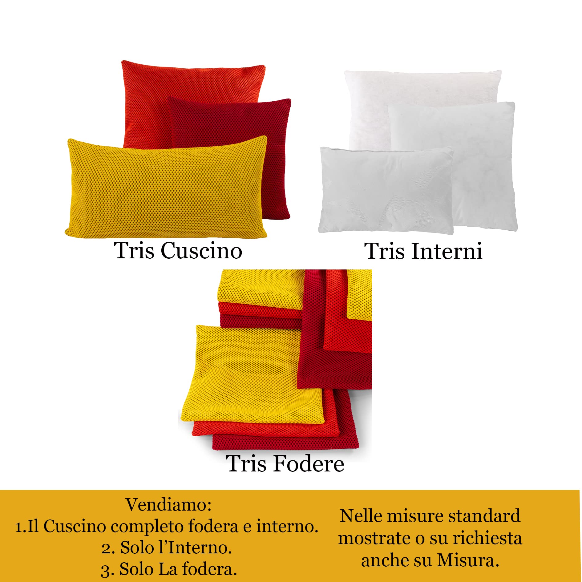 Cuscino in Fiocco Anallergico cm 30x60