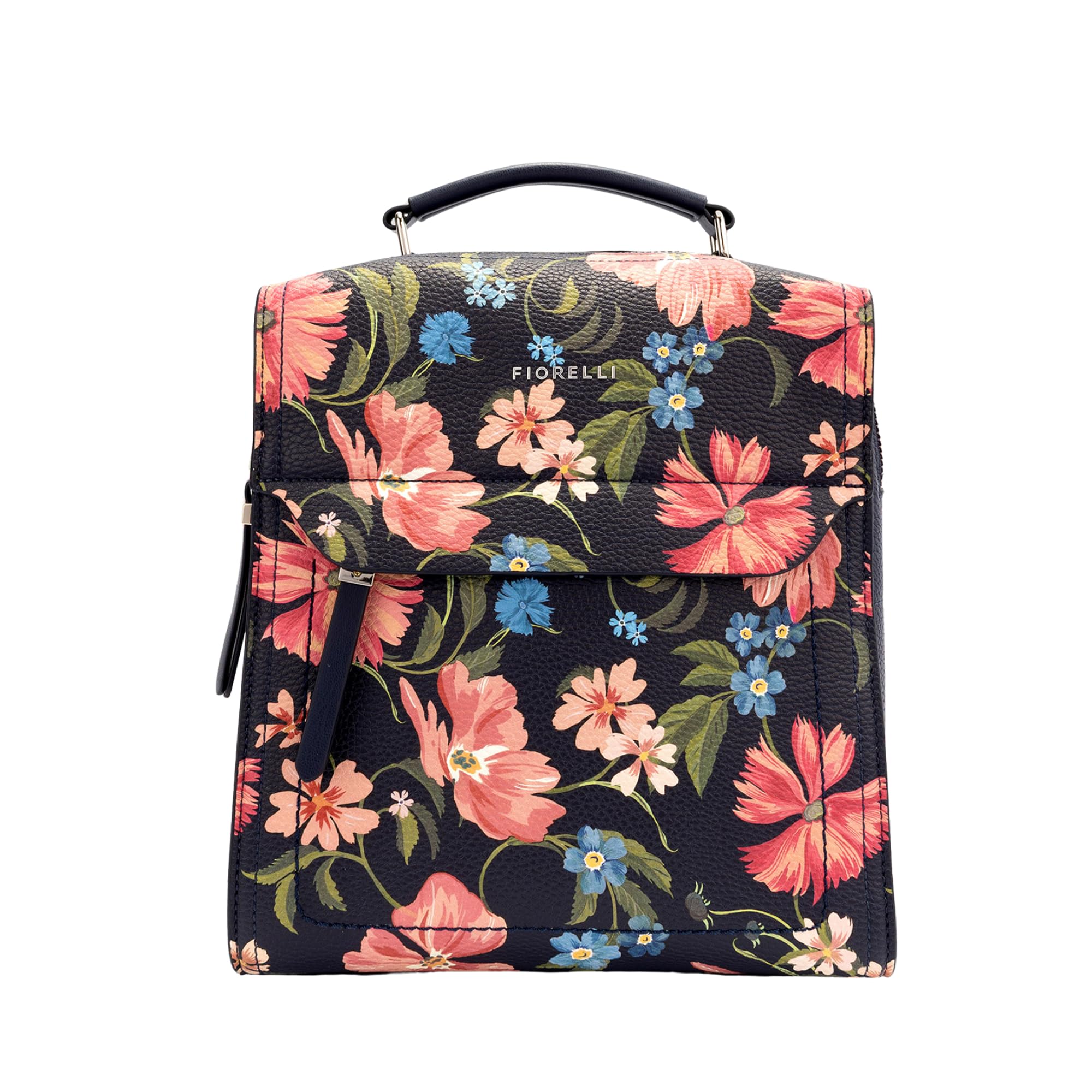 Fiorelli Women's Midnight Floral Isla Small Backpack, Stylish Backpack With Adjustable Straps & Pockets, Faux Leather,