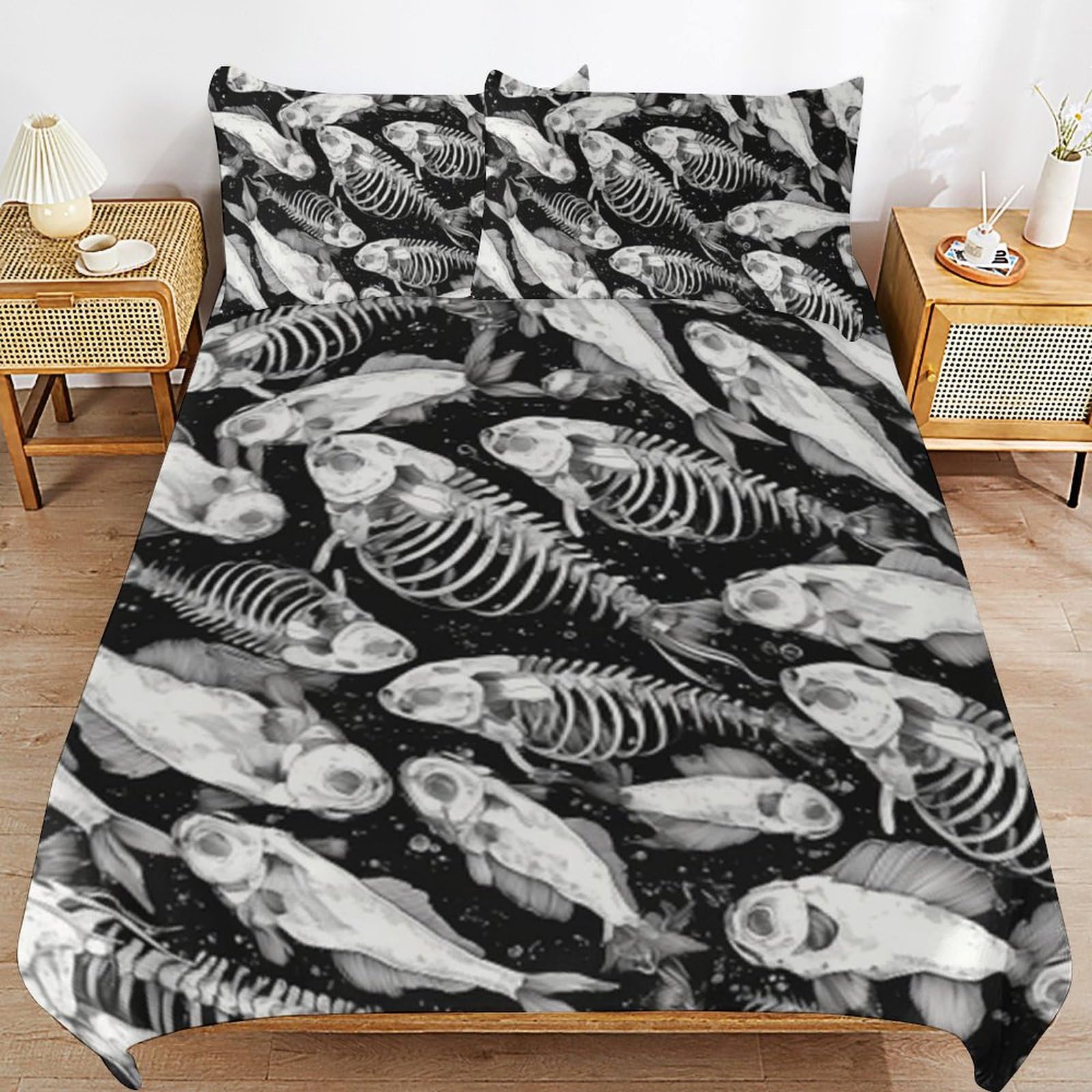 Housse de couette océan 135x200 en microfibre douce pour de douces nuits