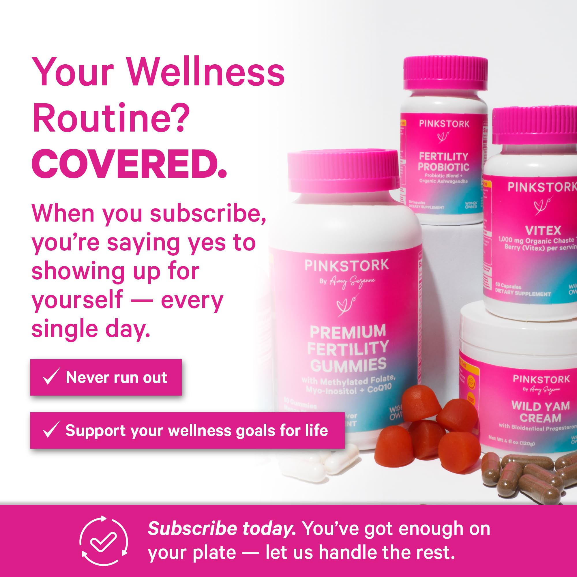 Pink Stork Fertility Gummies for Her | Myo-Inositol + CoQ10 | 60 ct — Amazon image 4